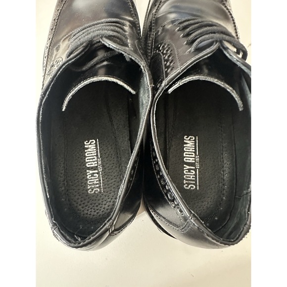 Stacy Adams Garrison Dress Shoes Mens 8.5 M Wing Tip Oxford Designer Career - Picture 6 of 7